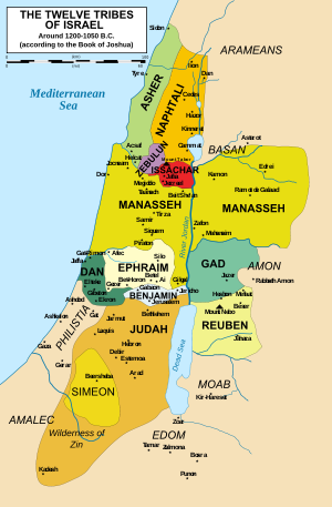 12 Tribes of Israel during Joshua's time