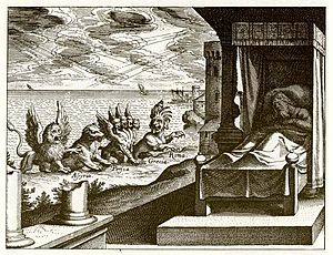 Daniel's Vision by Matthaus Merian 1630