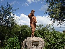 David Livingstone statue in Zambian