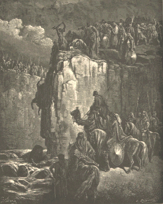 Elijah killing Baal prophets by Gustave Dore 1865